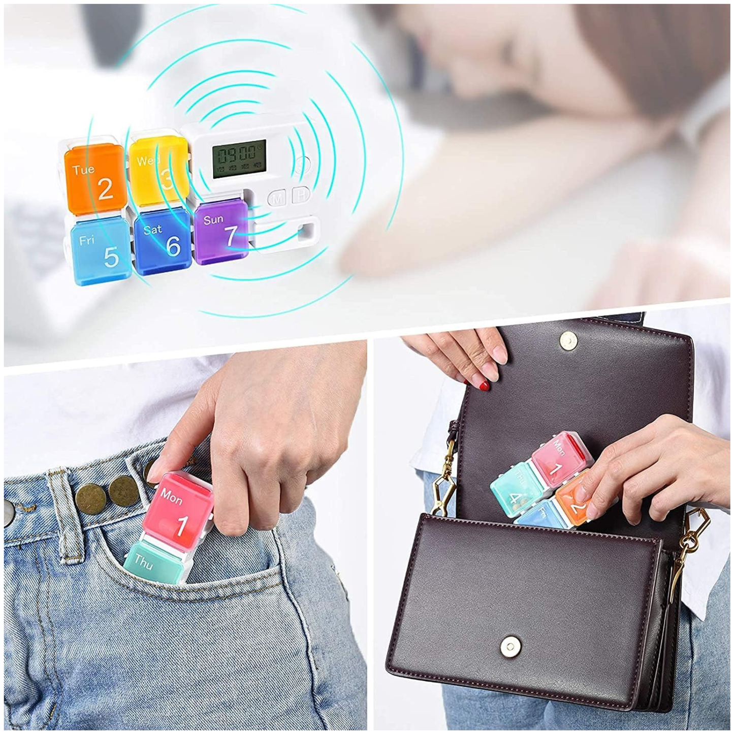 Pastillero organizador inteligente